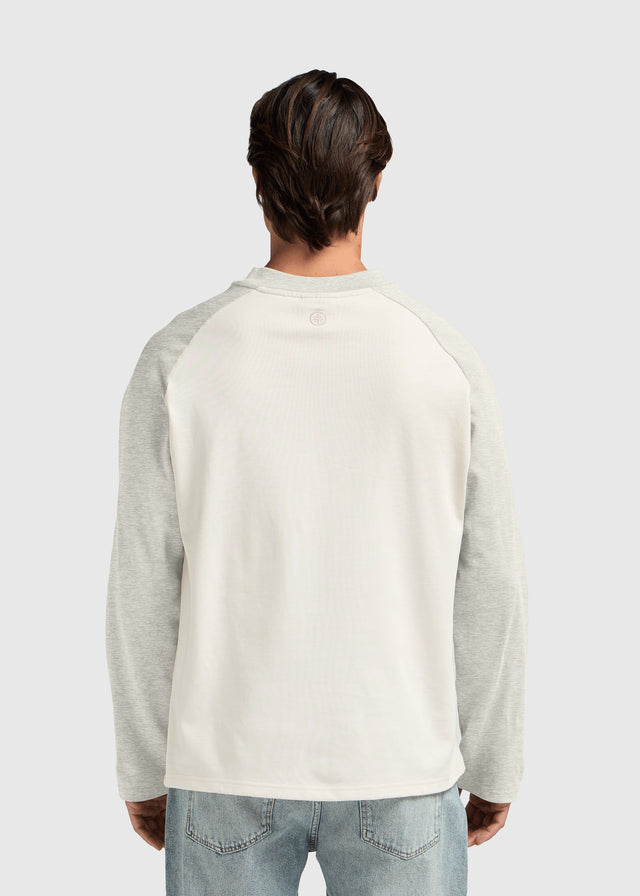 Colour Block Longsleeve - Off White