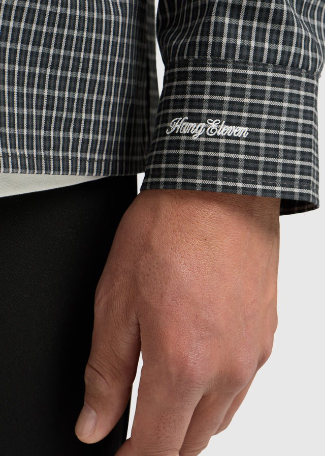 Max Check Shirt - Off Black