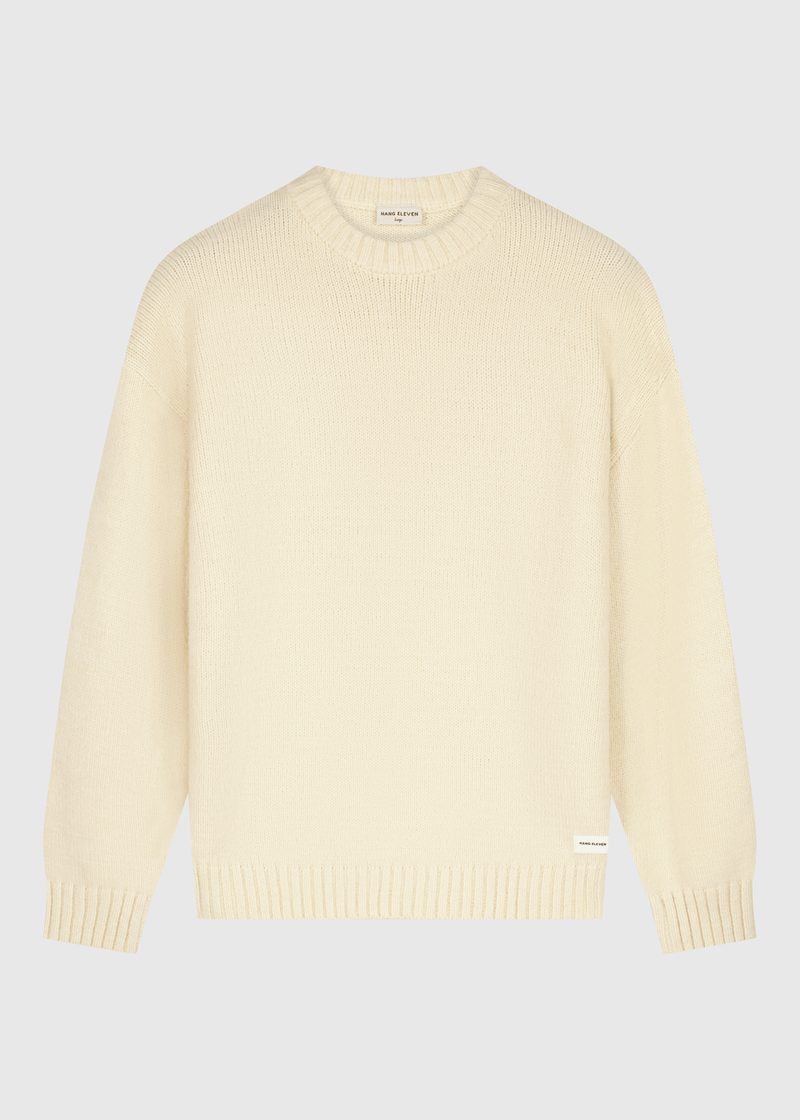 Heavy Knit Crewneck - Light Sand