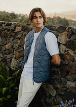 Le Gilet Premium - Bleu Ardoise