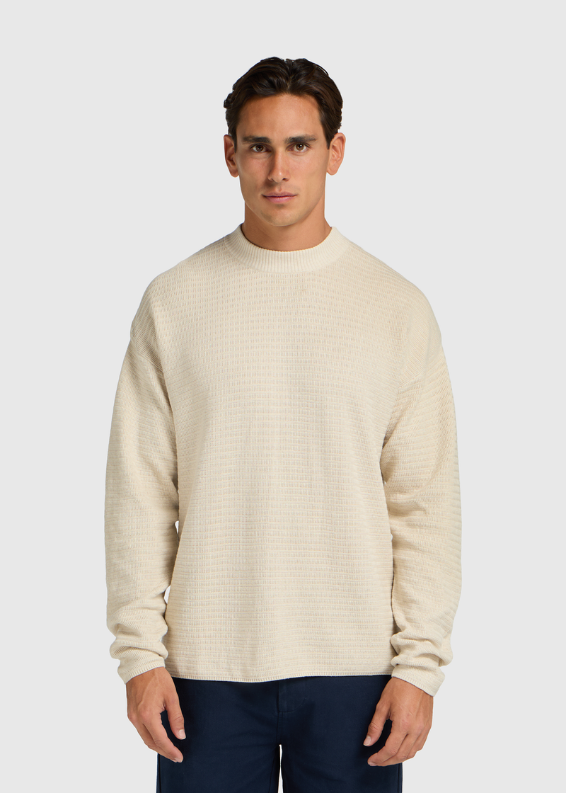 Fancy Structure Crewneck - Sand