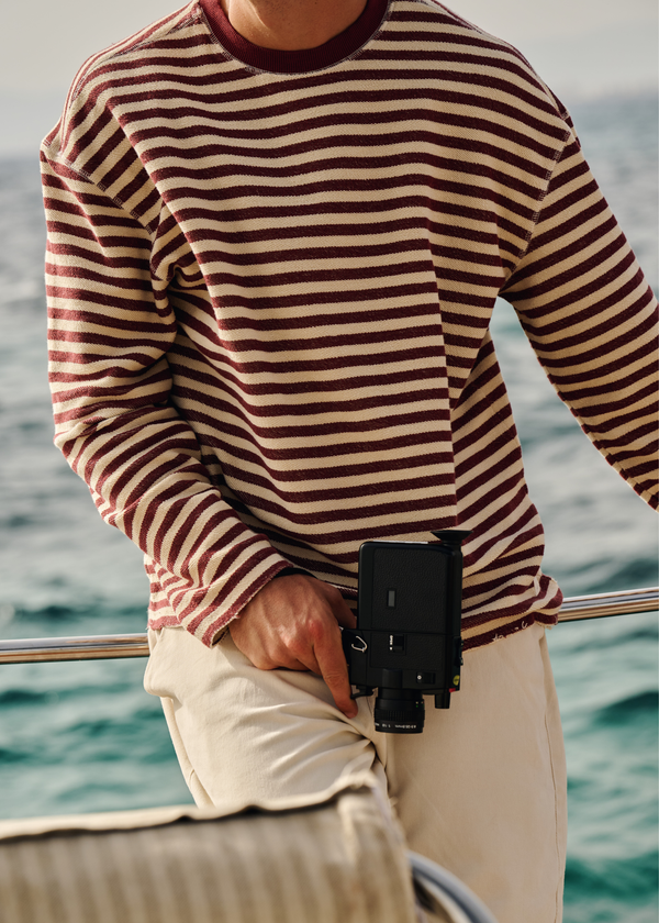 Structure Longsleeve - Bordeaux Red