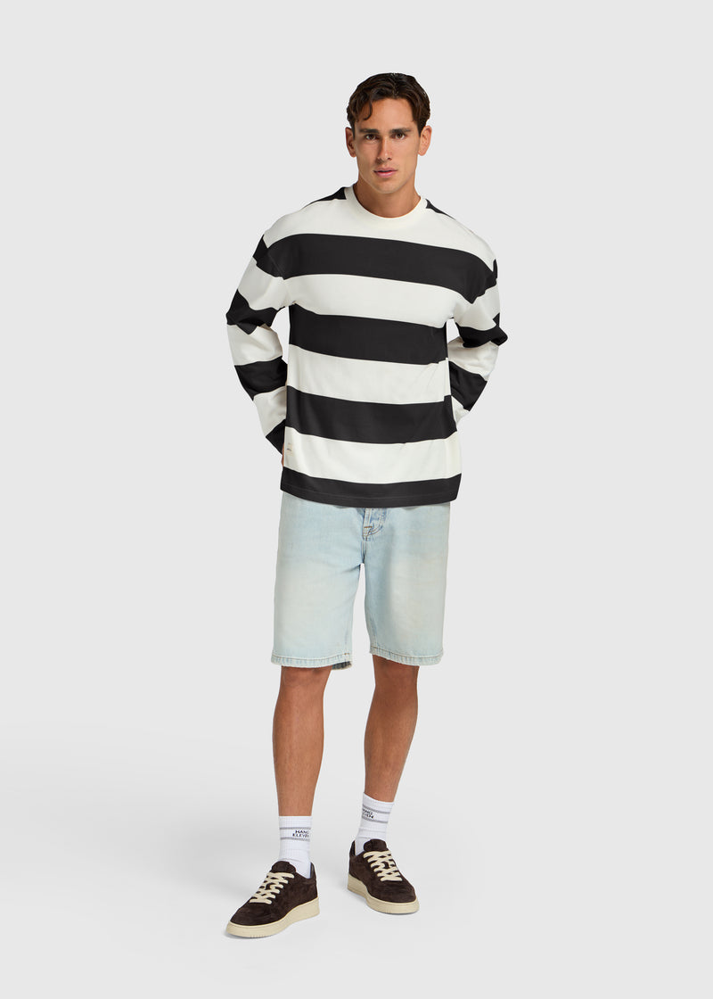 Big Stripe Longsleeve - Off Black
