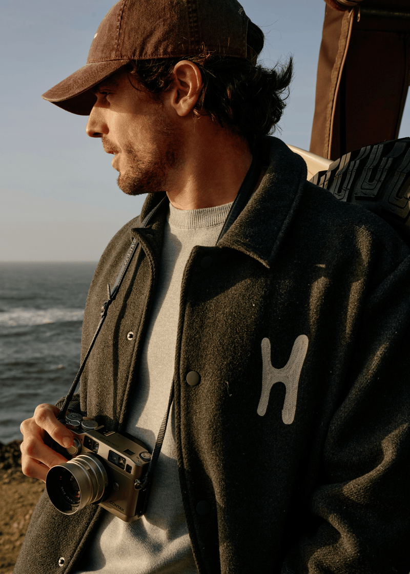 Varsity Jacket - Black Melange