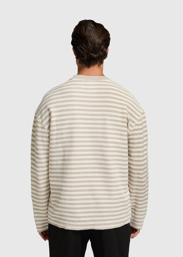 Structure Stripe Longsleeve - White Sand