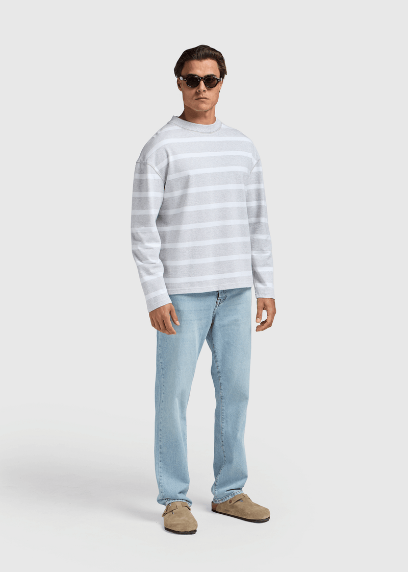 Stripe Longsleeve - Grey Melee