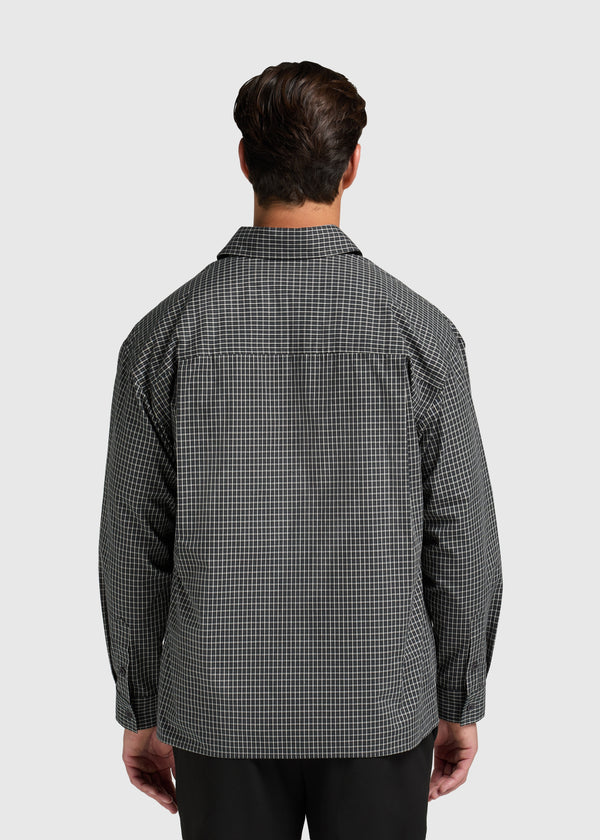 Max Check Shirt - Off Black