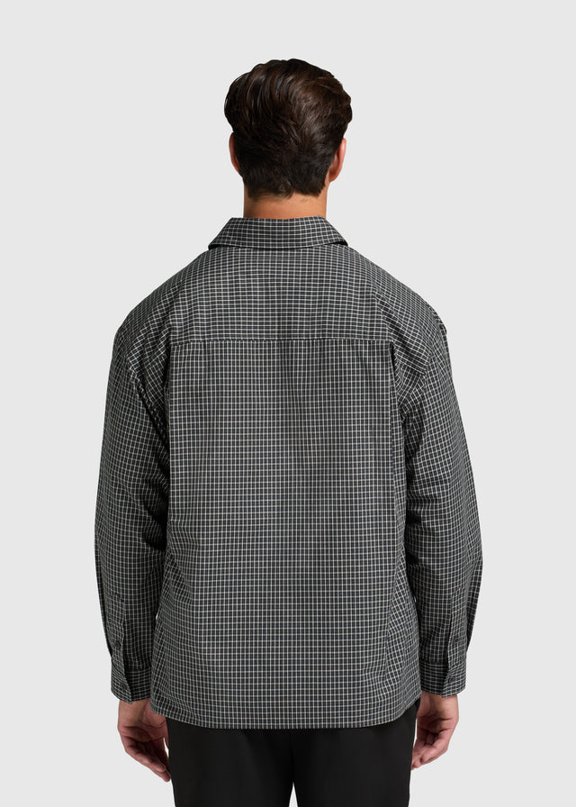 Max Check Shirt - Off Black