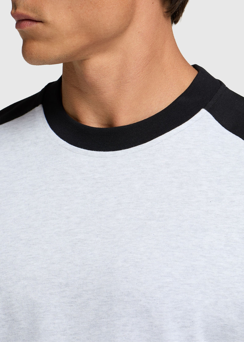 Colourblock T-Shirt – Off-Black