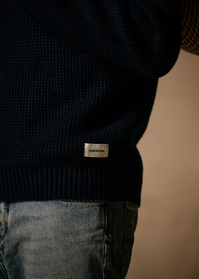Polo Structure - Bleu marine