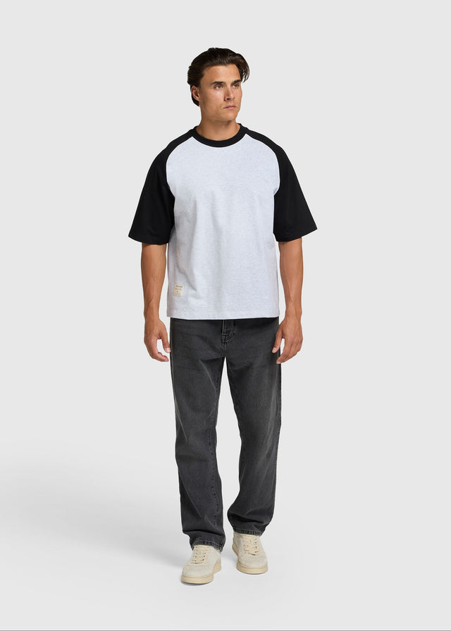 Colourblock T-Shirt – Off-Black