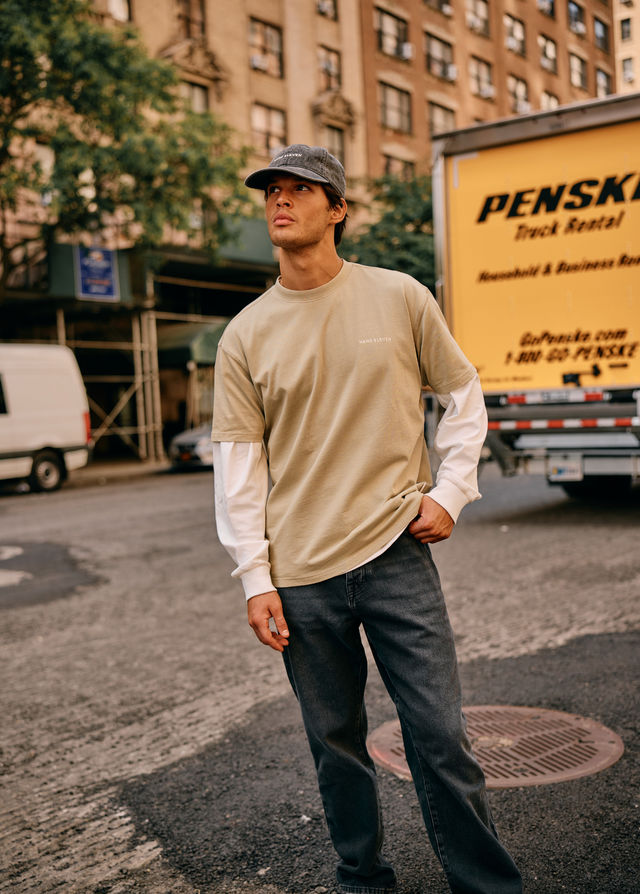 Life Tee – Schiefergrün