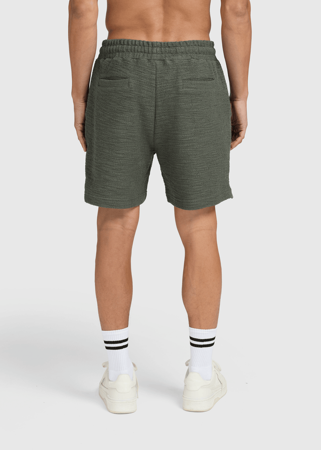 Bouclé Short - Dark Sage