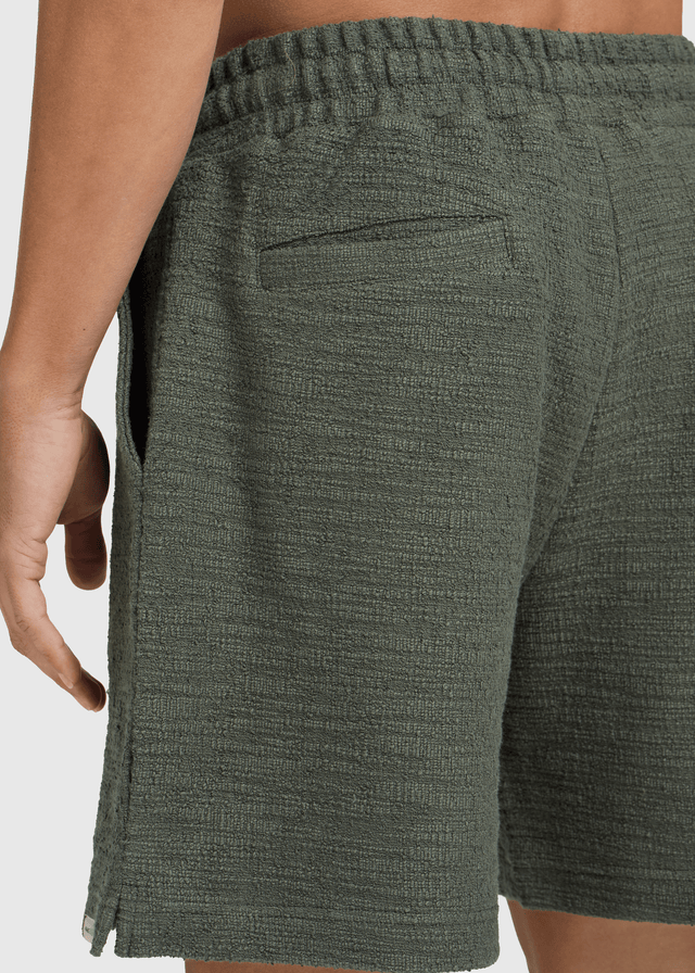 Bouclé Short - Dark Sage