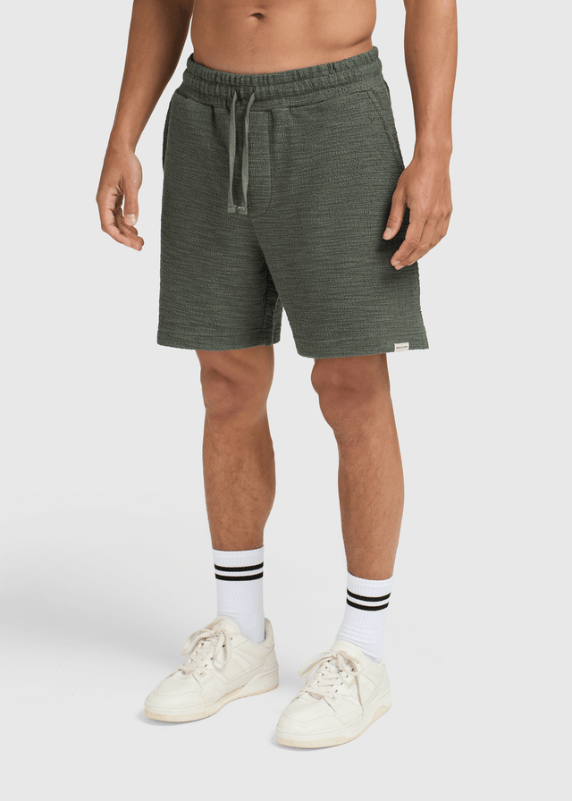Bouclé Short - Dark Sage