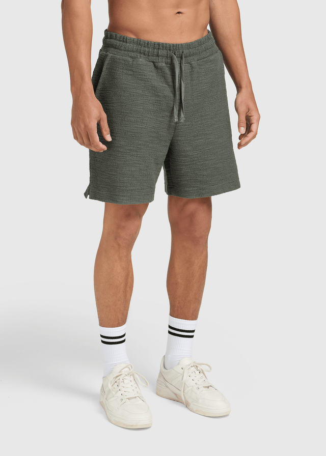 Bouclé Short - Dark Sage