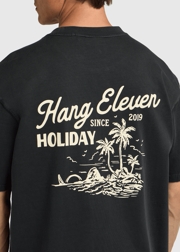 Shoreline Tee - Off Black