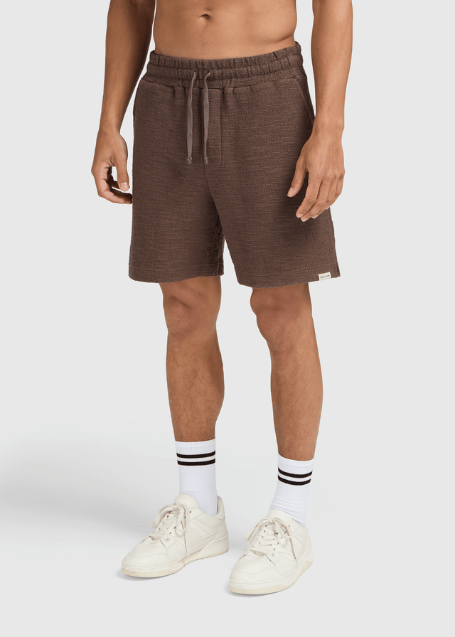 Short bouclé - Marron