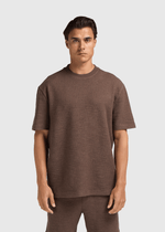 Bouclé Tee -  Brown
