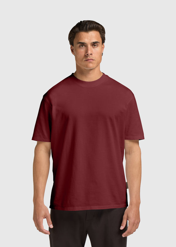 Reguläres Basic T-Shirt - Rot