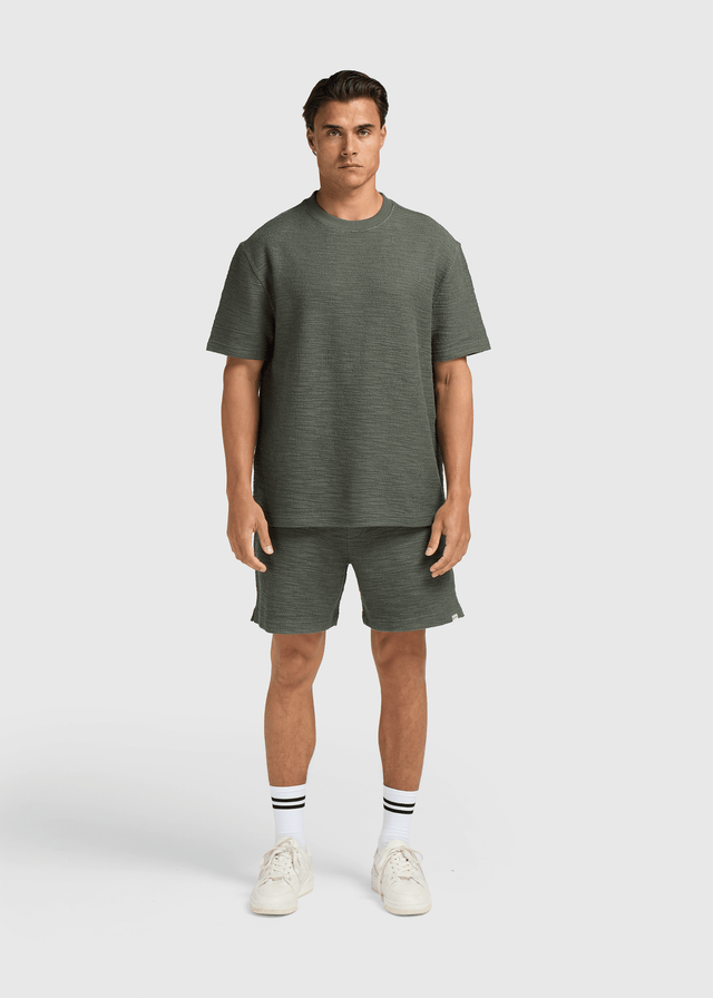 T-shirt bouclé – Sauge foncée