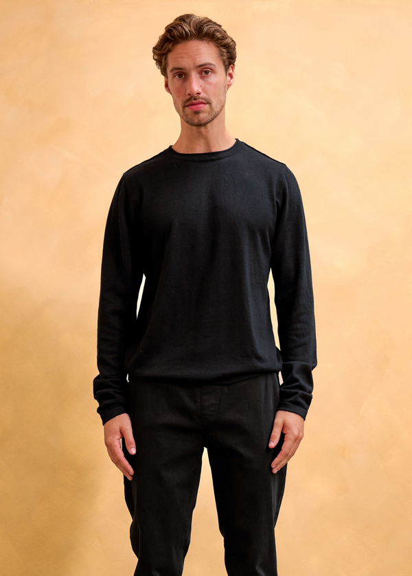 Premium Knit Crewneck - Black