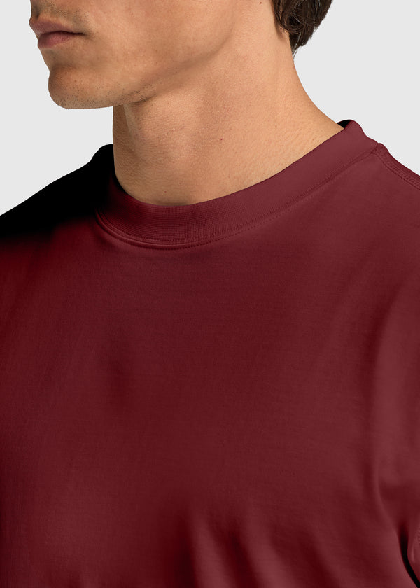 Reguläres Basic T-Shirt - Rot