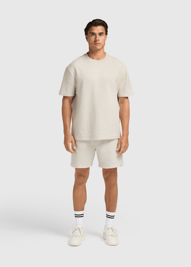 Bouclé-T-Shirt – Taube