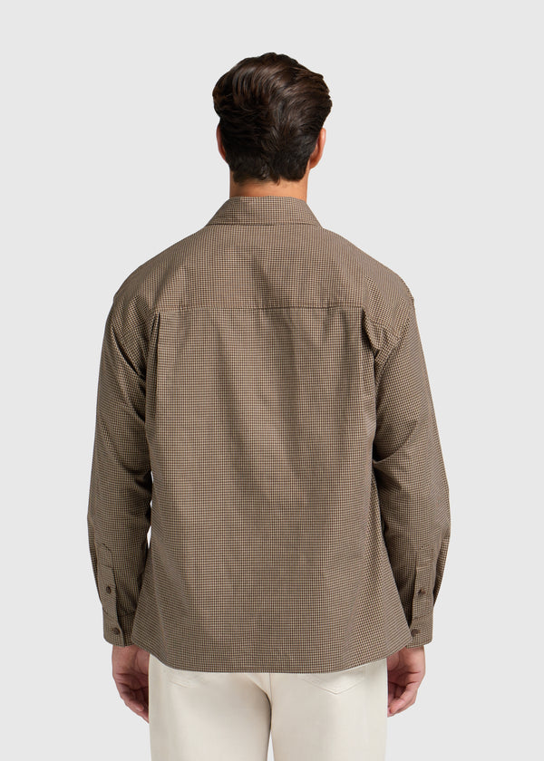 Mini Check Shirt - Brown
