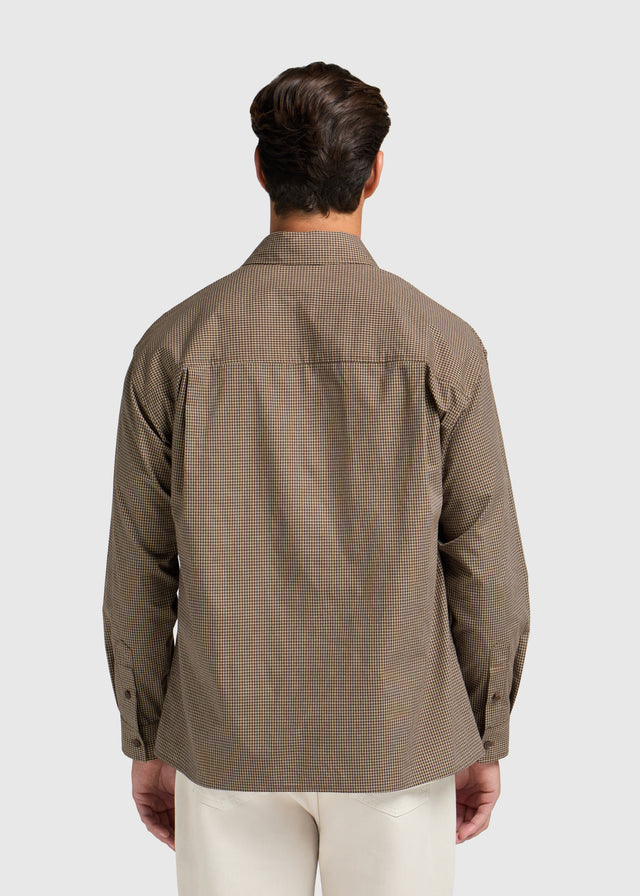 Mini Check Shirt - Brown