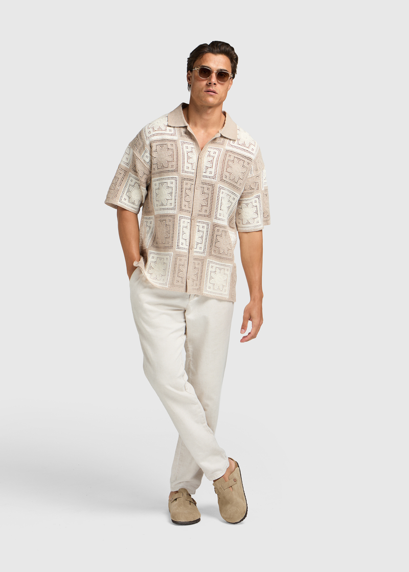 Crochet Shirt - Sand