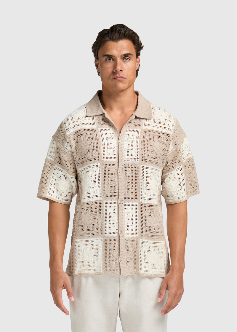 Crochet Shirt - Sand