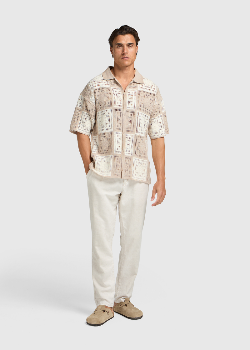 Crochet Shirt - Sand