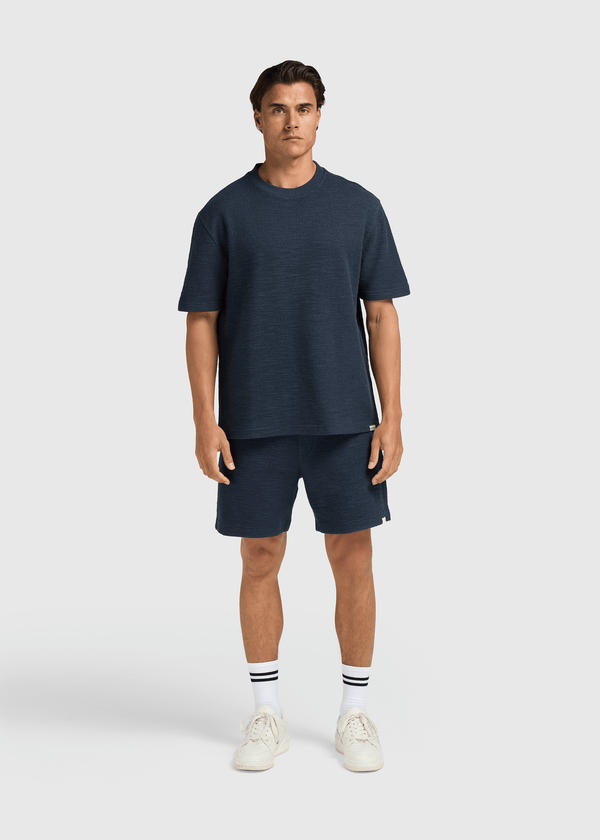 Bouclé Tee - Ombre Blue