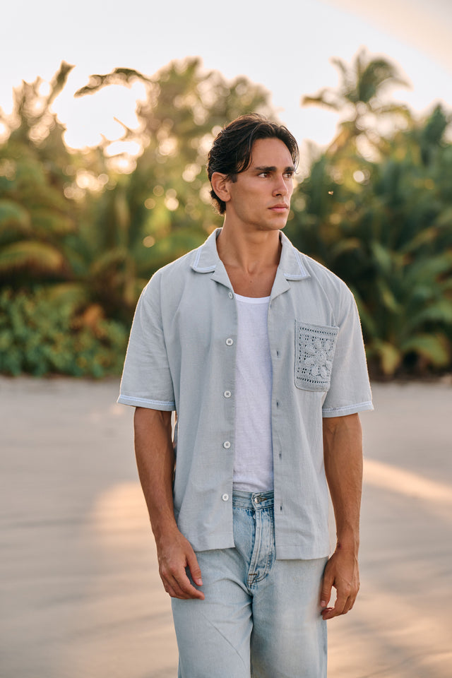 Soft Shore Resort Shirt - Light Blue