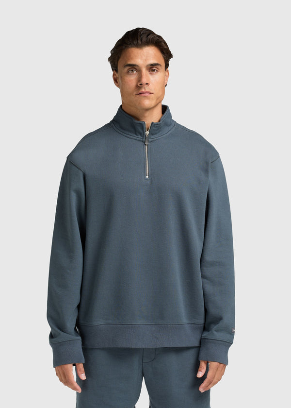Vintage Washed Half Zip - Ombre Blue