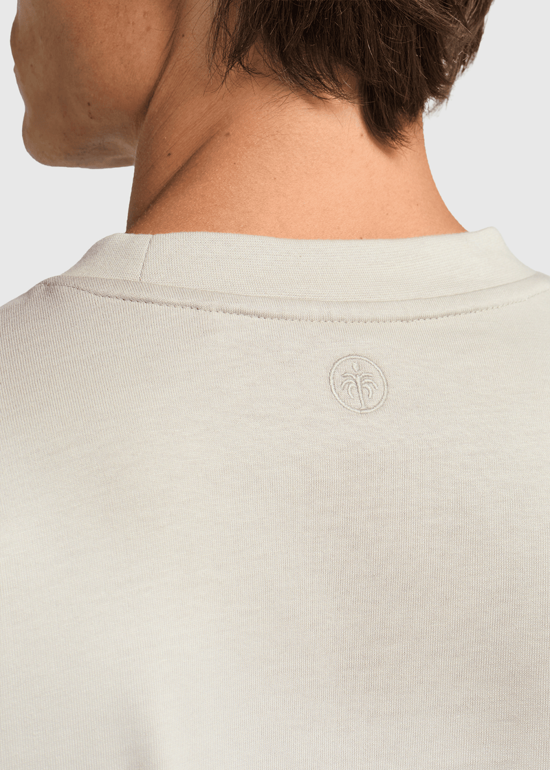 T-shirt manches longues contrastant - Taupe