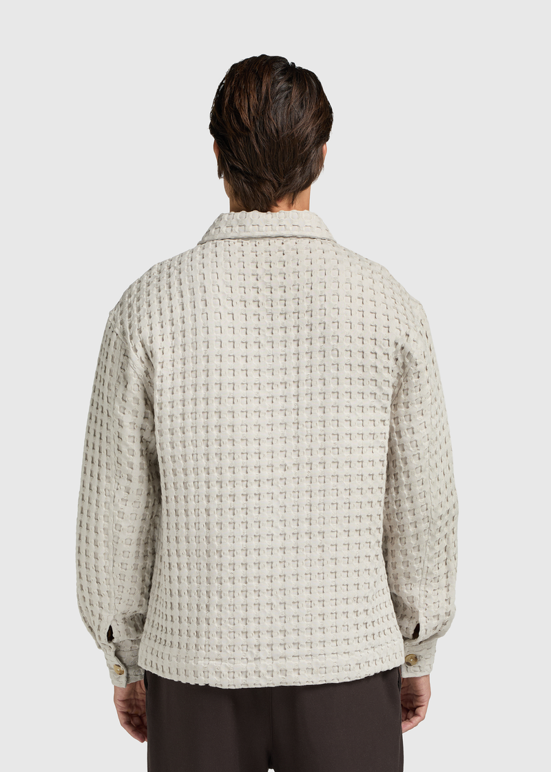 Waffle Overshirt - Taupe