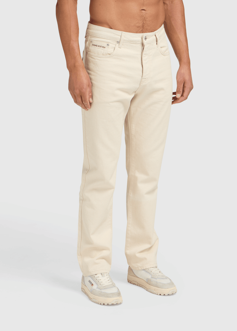 The Premium Straight Jeans - Light Sand