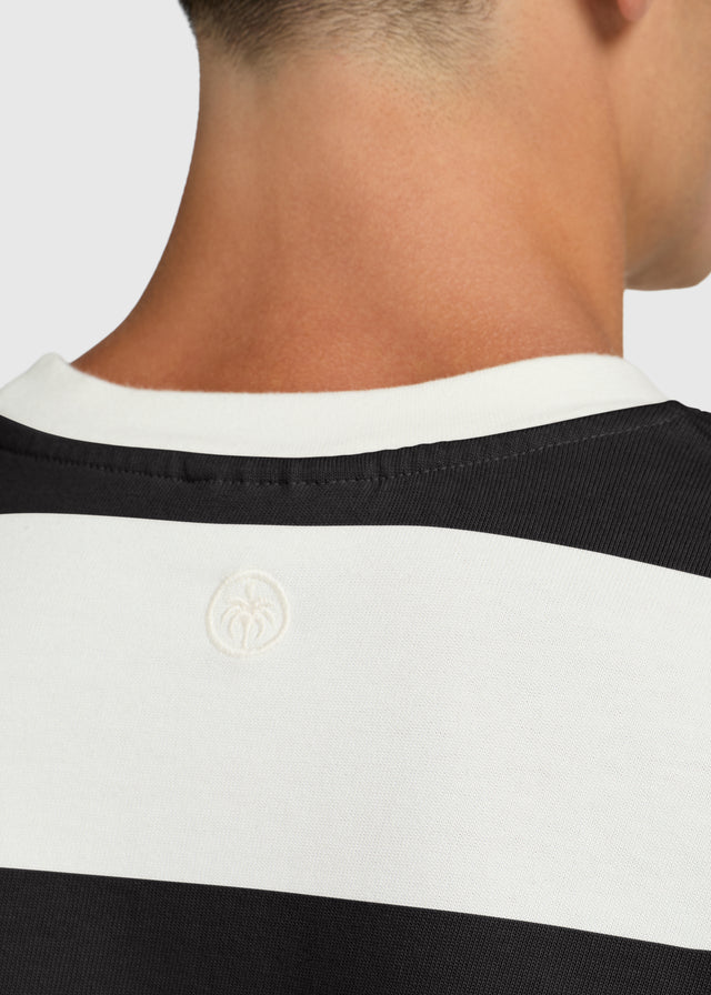 Big Stripe Longsleeve - Off Black