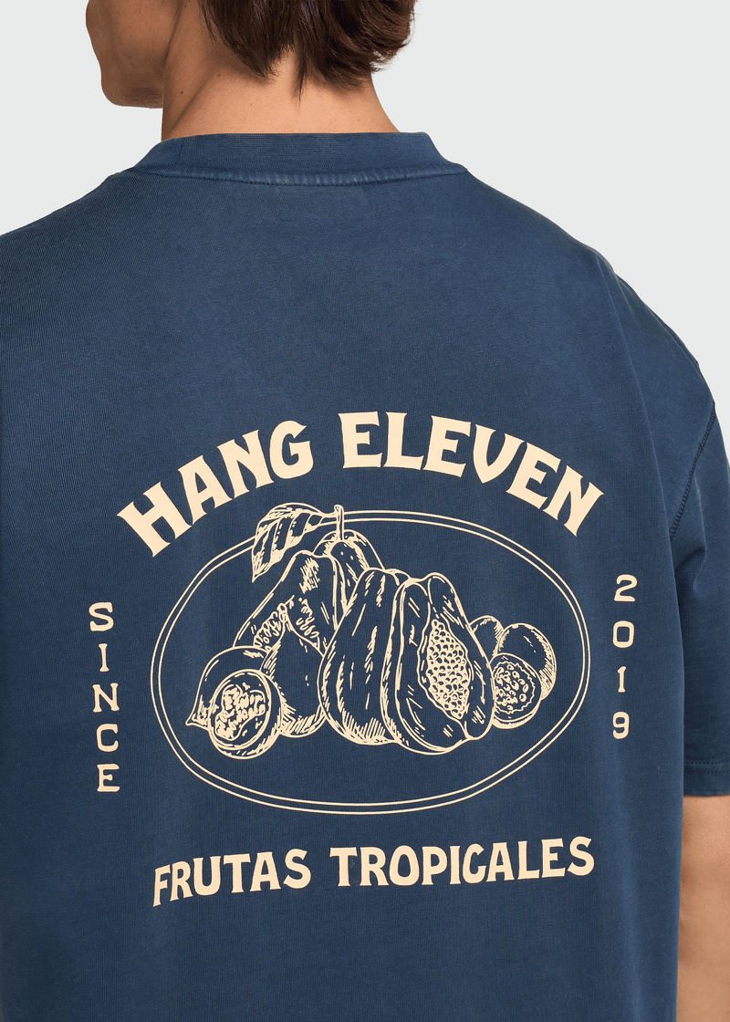 T-shirt tropical – bleu marine