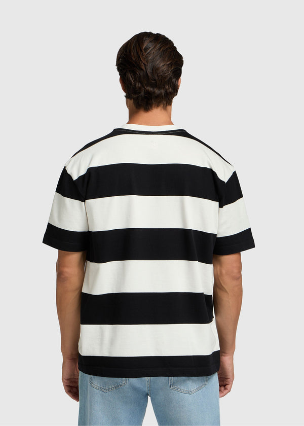 Big Stripe T-Shirt – Off Black