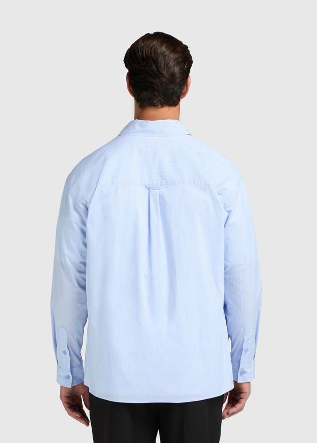 Oliver Gestreiftes Hemd – Hellblau
