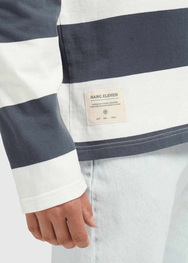 Big Stripe Longsleeve - Ombre Blue