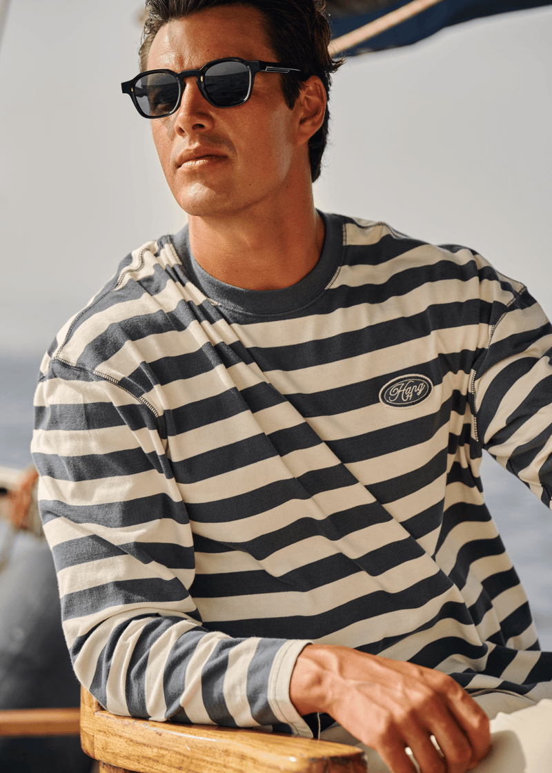 Badge Longsleeve - Ombre Blue