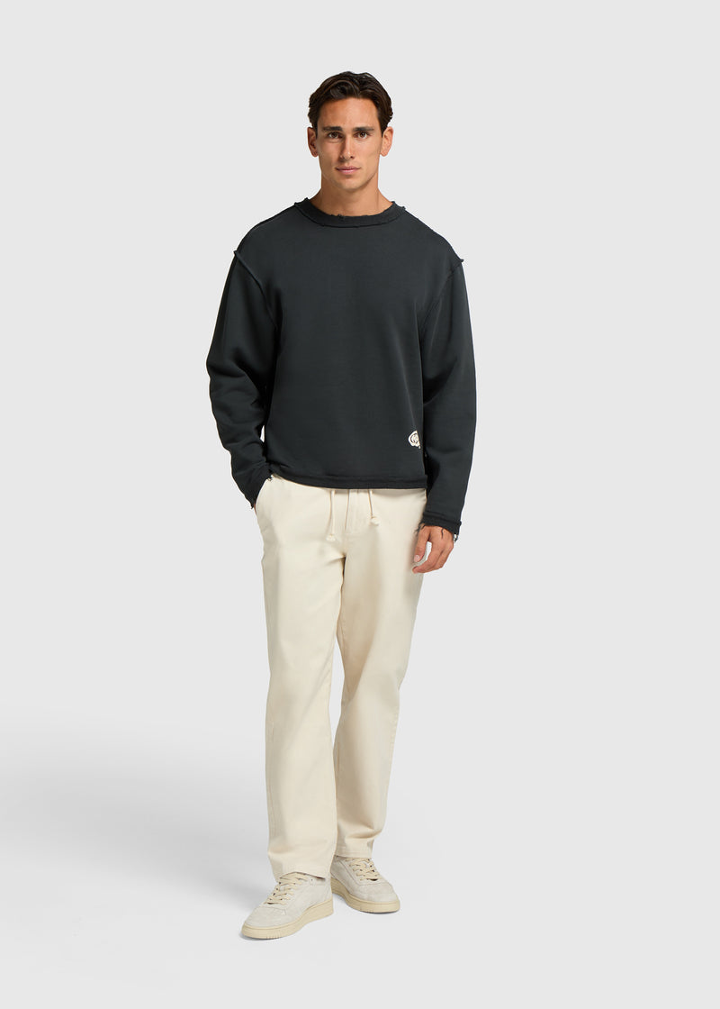 The Raw Crewneck - Off Black