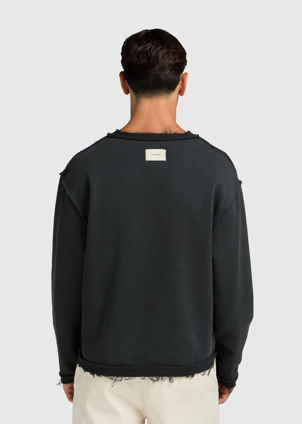 The Raw Crewneck - Off Black