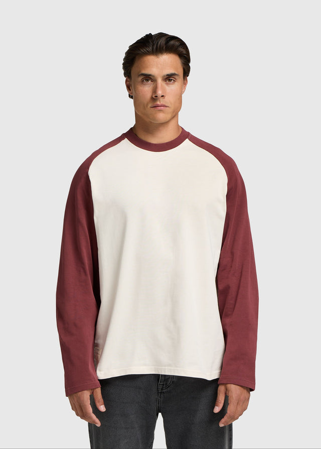 Colour Block Longsleeve - Red