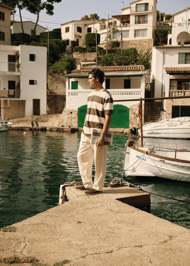 Big Stripe Tee - Braun