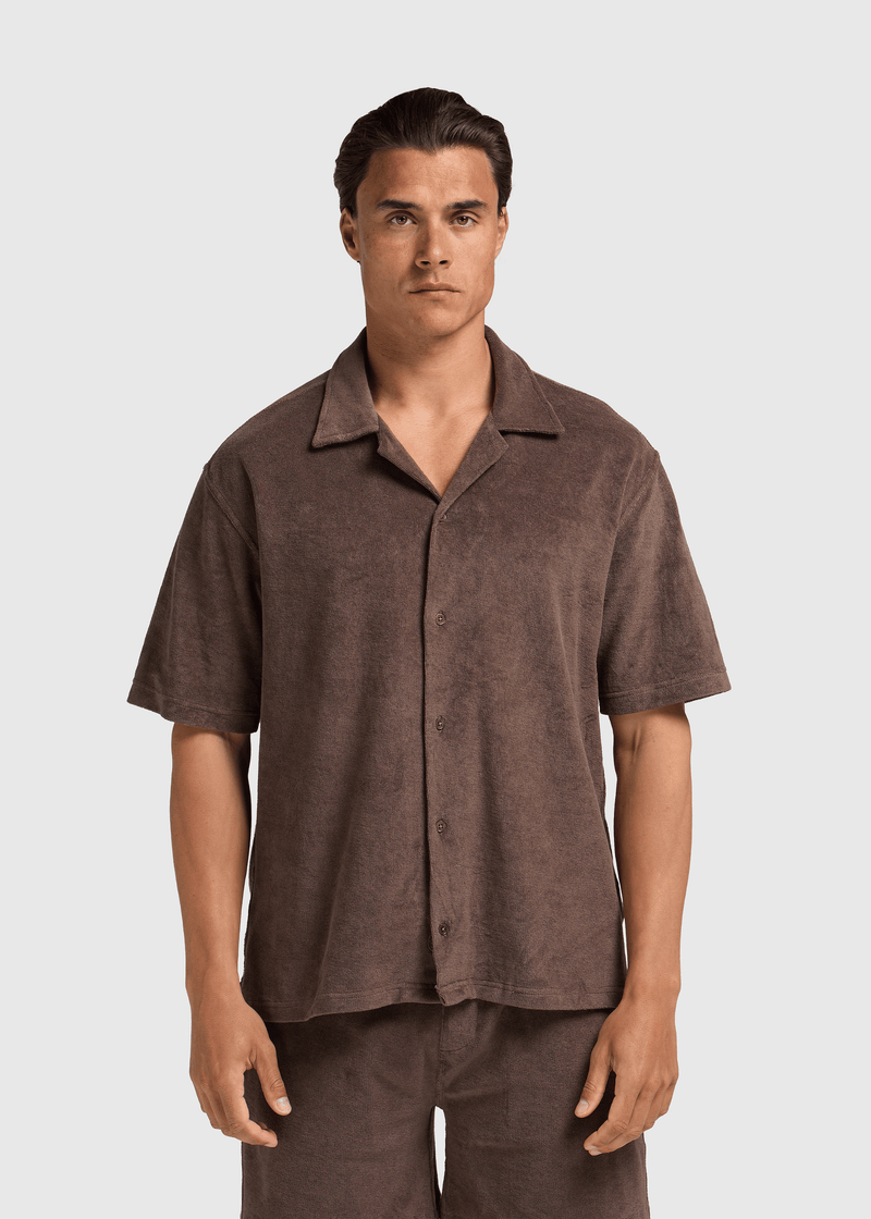 Toweling Shirt - Espresso